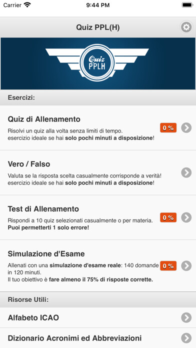 Emulate iPhone app Quiz PPL(H) using MyAndroid