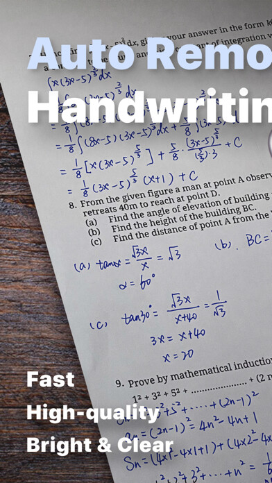 Emulate iPhone app Quiz Scanner: Homework Scanner using MyAndroid