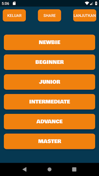 Run android online APK Quiz Sejarah Indonesia from MyAndroid or emulate Quiz Sejarah Indonesia using MyAndroid