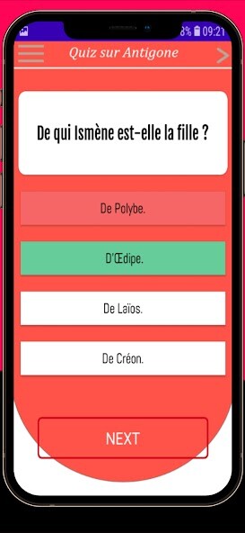 Run android online APK Quiz sur Antigone from MyAndroid or emulate Quiz sur Antigone using MyAndroid