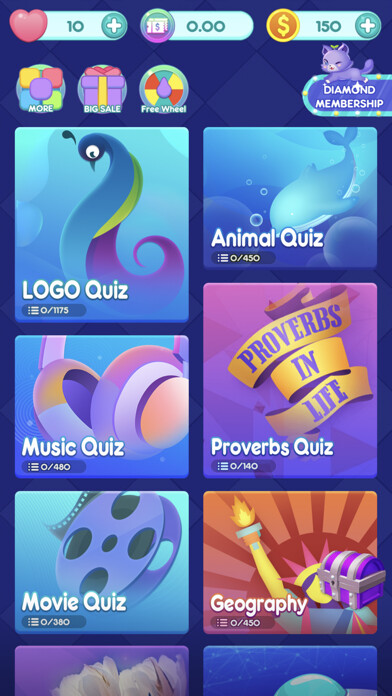 Emulate iPhone app QuizTime - Trivia using MyAndroid Emulate iPhone app QuizTime - Trivia using MyAndroid