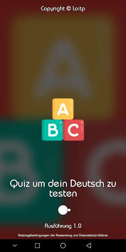 Run android online APK Quiz um dein Deutsch zu testen from MyAndroid or emulate Quiz um dein Deutsch zu testen using MyAndroid