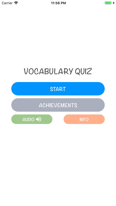 Emulate iPhone app Quiz Vocabulary using MyAndroid