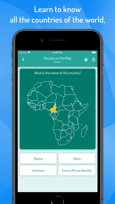 Emulate iPhone app Quiz World Countries & Cities using MyAndroid Emulate iPhone app Quiz World Countries & Cities using MyAndroid
