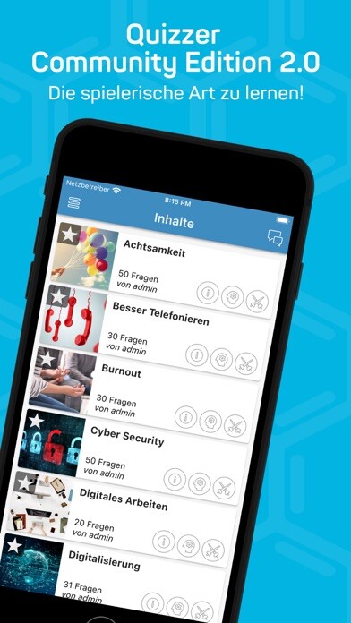 Emulate iPhone app Quizzer Community Edition 2.0 using MyAndroid Emulate iPhone app Quizzer Community Edition 2.0 using MyAndroid