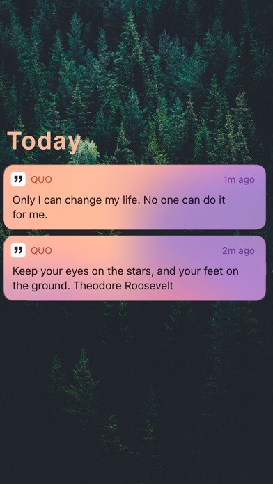 Emulate iPhone app Quo: Daily Motivation Quotes using MyAndroid Emulate iPhone app Quo: Daily Motivation Quotes using MyAndroid