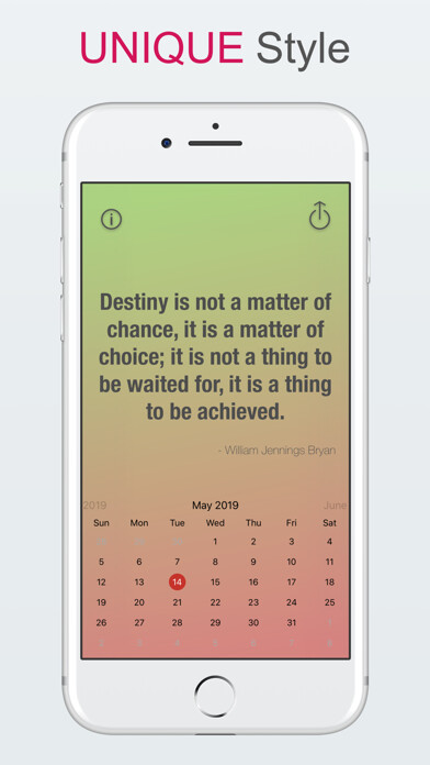 Emulate iPhone app Quotana: Daily Quotes using MyAndroid