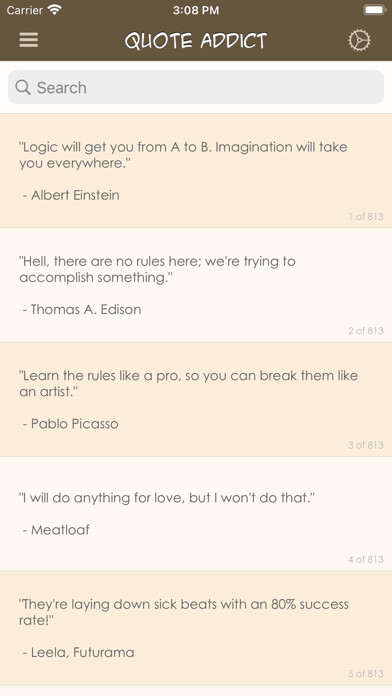 Emulate iPhone app Quote Addict using MyAndroid Emulate iPhone app Quote Addict using MyAndroid