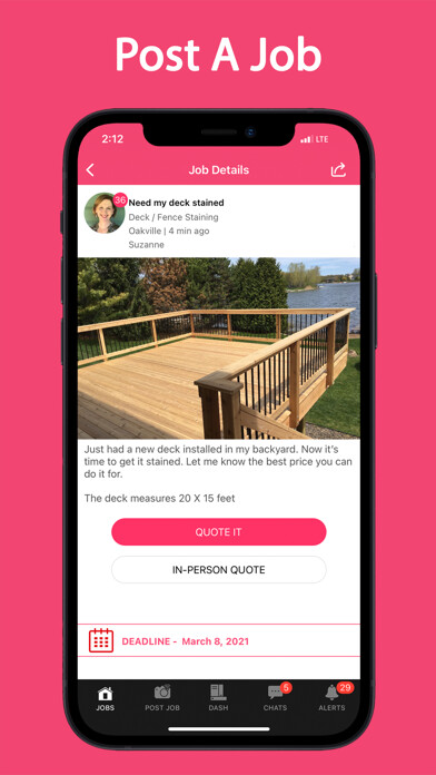 Emulate iPhone app Quote It - Home Services using MyAndroid Emulate iPhone app Quote It - Home Services using MyAndroid