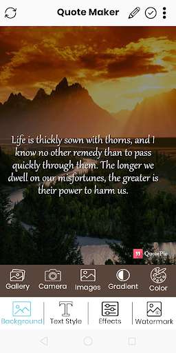 Emulate Android APK QuotePic - Daily Inspirational Quotes Creator