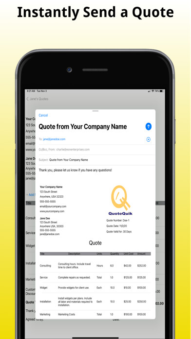 Emulate iPhone app QuoteQuik using MyAndroid Emulate iPhone app QuoteQuik using MyAndroid