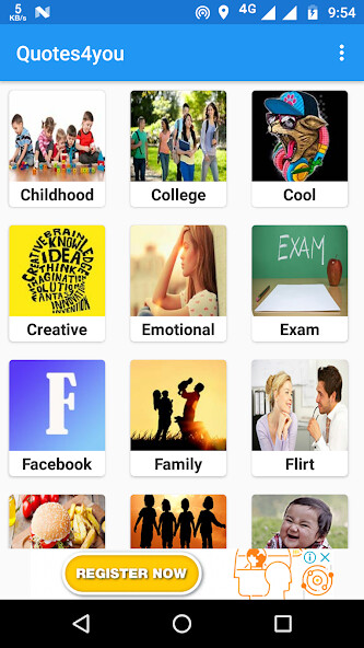 Run android online APK Quotes4you from MyAndroid or emulate Quotes4you using MyAndroid