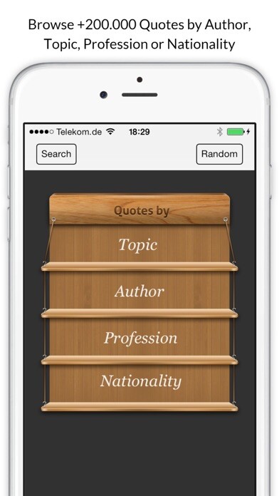 Emulate iPhone app Quotes and Claims using MyAndroid