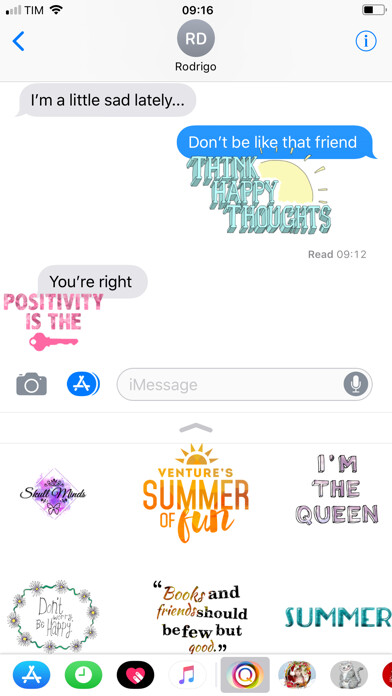 Emulate iPhone app Quotes Collection Stickers using MyAndroid Emulate iPhone app Quotes Collection Stickers using MyAndroid