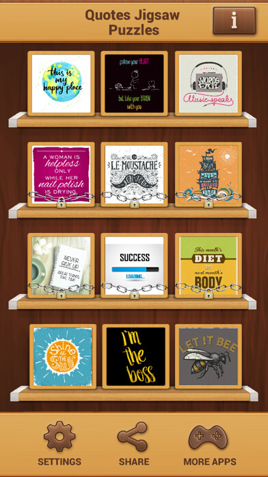 Emulate iPhone app Quotes Jigsaw Puzzles - Real Puzzle Matching Games using MyAndroid Emulate iPhone app Quotes Jigsaw Puzzles - Real Puzzle Matching Games using MyAndroid