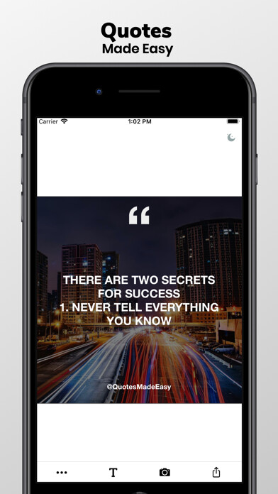 Emulate iPhone app Quotes Made Easy using MyAndroid