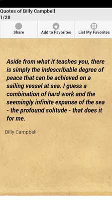 Emulate Android APK Quotes of Billy Campbell