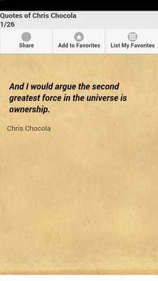 Emulate Android APK Quotes of Chris Chocola Emulate Android APK Quotes of Chris Chocola