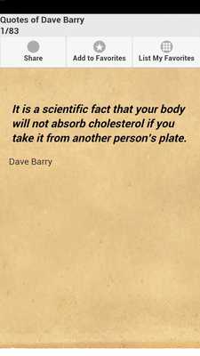 Emulate Android APK Quotes of Dave Barry