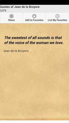 Emulate Android APK Quotes of Jean de la Bruyere