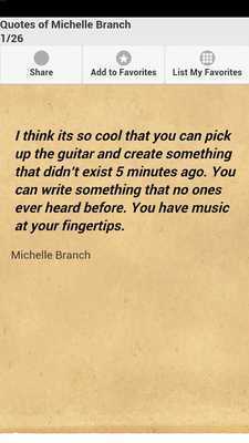 Emulate Android APK Quotes of Michelle Branch Emulate Android APK Quotes of Michelle Branch