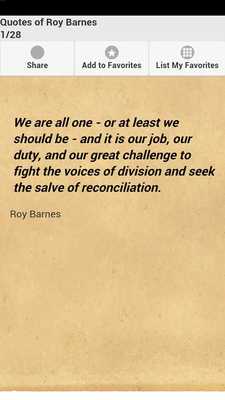 Emulate Android APK Quotes of Roy Barnes