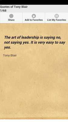 Emulate Android APK Quotes of Tony Blair Emulate Android APK Quotes of Tony Blair