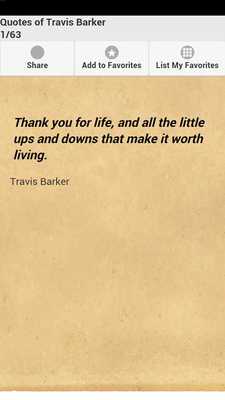 Emulate Android APK Quotes of Travis Barker