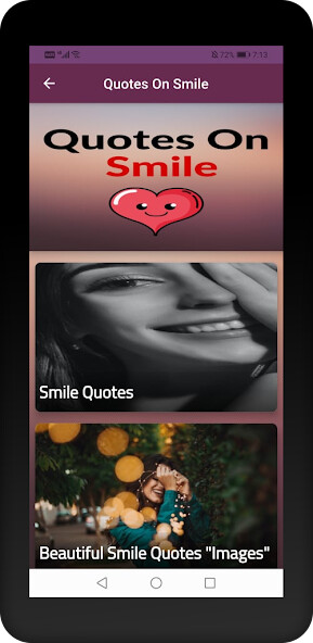 Run android online APK Quotes On Smile from MyAndroid or emulate Quotes On Smile using MyAndroid