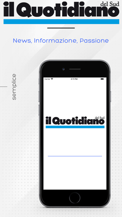 Emulate iPhone app Quotidiano del Sud using MyAndroid