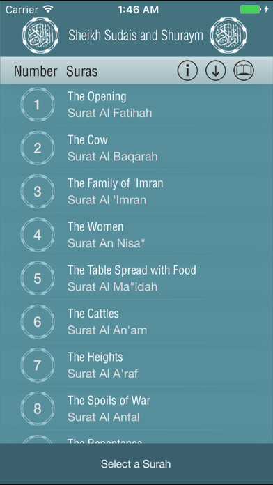 Emulate iPhone app Quran4you - The Noble Quran using MyAndroid Emulate iPhone app Quran4you - The Noble Quran using MyAndroid
