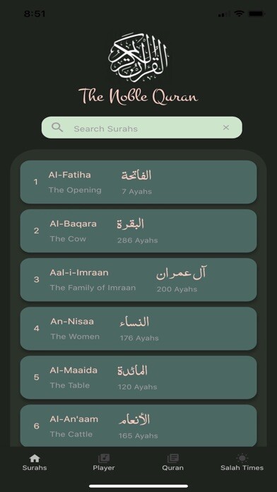Emulate iPhone app Quran and Salah Times using MyAndroid