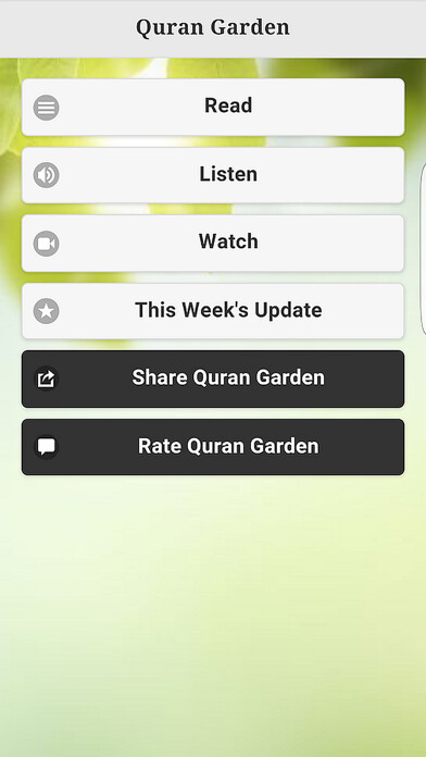 Emulate iPhone app Quran Garden (English Tafseer) using MyAndroid