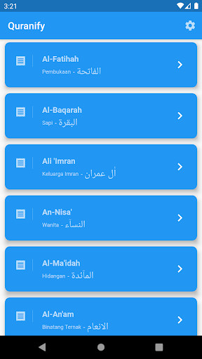 Run android online APK Quranify from MyAndroid or emulate Quranify using MyAndroid