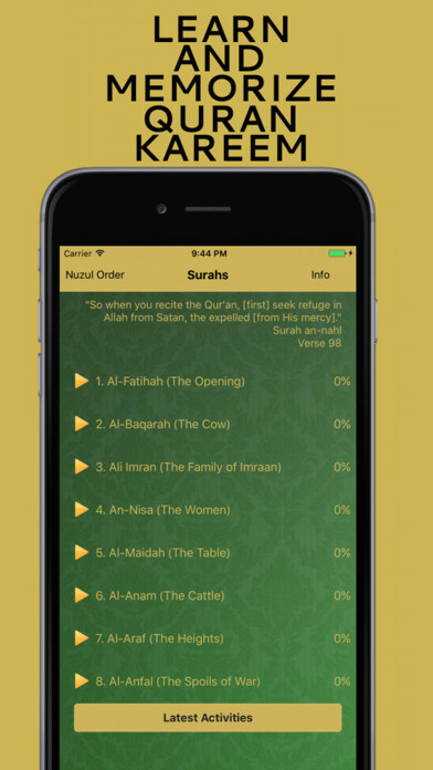 Emulate iPhone app Quran Memorizer - Memorize Quran for Kids & Adults using MyAndroid