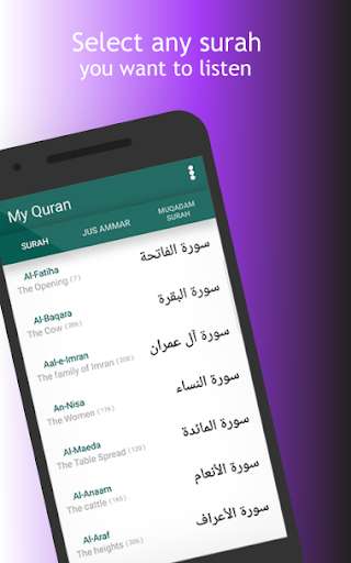 Run android online APK Quran Multiple Language Translations & Audio from MyAndroid or emulate Quran Multiple Language Translations & Audio using MyAndroid