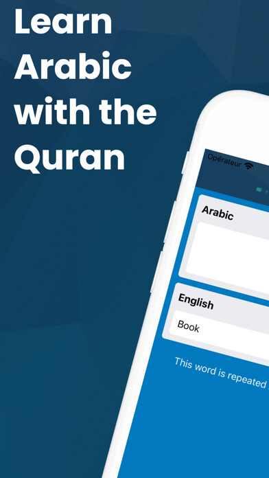 Emulate iPhone app Quran Progress - Learn Arabic using MyAndroid