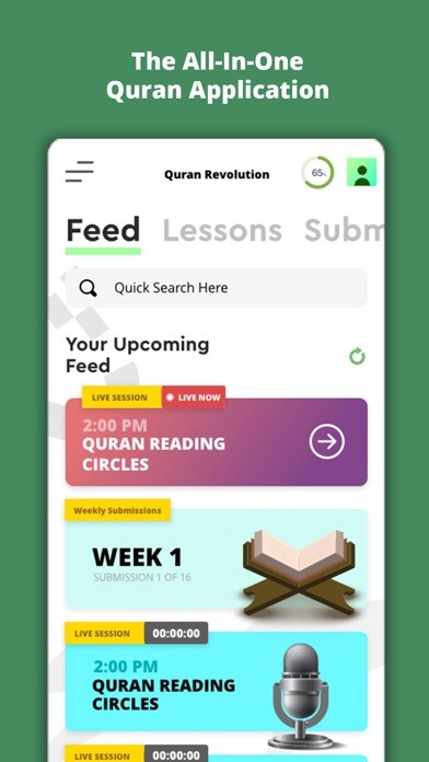 Emulate iPhone app Quran Revolution using MyAndroid