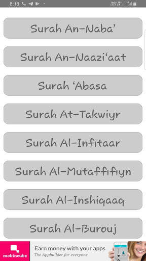Run android online APK Quran Surah Juz Salaseen from MyAndroid or emulate Quran Surah Juz Salaseen using MyAndroid