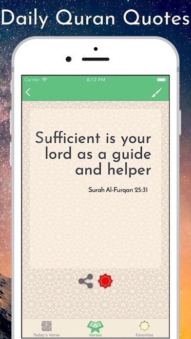Emulate iPhone app Quran Surah Verses using MyAndroid