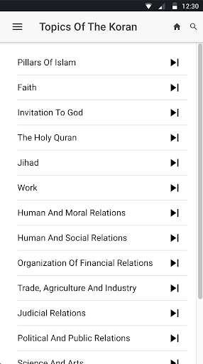 Run android online APK Quran Topics(no ads) from MyAndroid or emulate Quran Topics(no ads) using MyAndroid