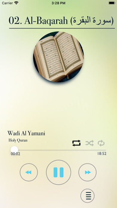 Emulate iPhone app Quran - Emulate iPhone app Quran -