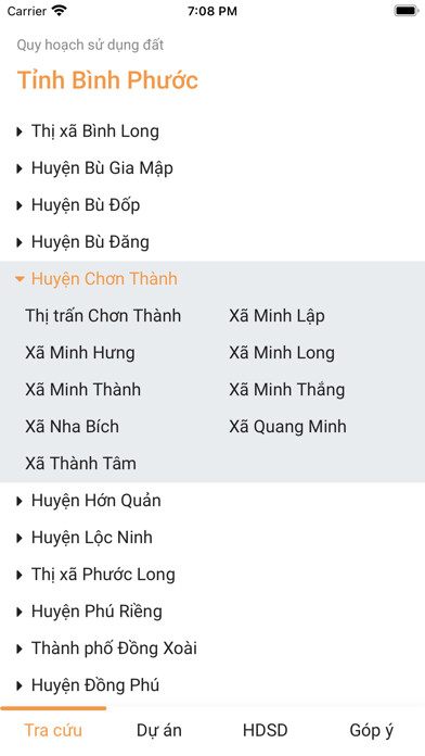Emulate iPhone app Quy hoạch Bình Phước using MyAndroid Emulate iPhone app Quy hoạch Bình Phước using MyAndroid