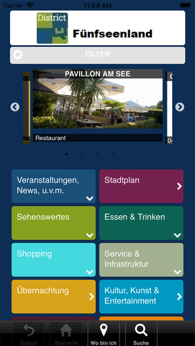 Emulate iPhone app QWAPP District Fünfseenland using MyAndroid