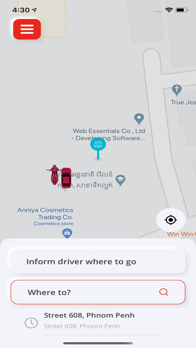 Emulate iPhone app Qwiq Taxi using MyAndroid