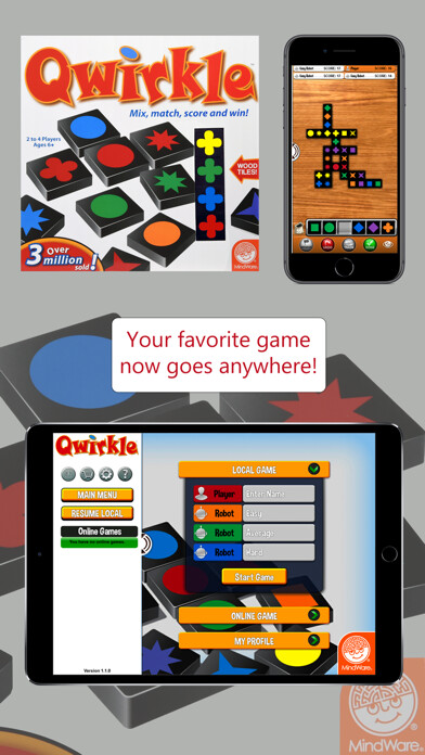 Emulate iPhone app Qwirkle using MyAndroid