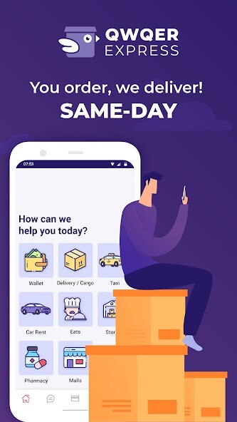 Run android online APK QWQER - Express Delivery from MyAndroid or emulate QWQER - Express Delivery using MyAndroid