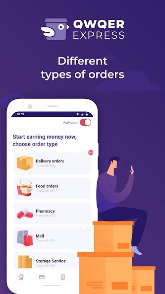 Run android online APK QWQER Partner/Driver from MyAndroid or emulate QWQER Partner/Driver using MyAndroid