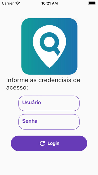 Emulate iPhone app QYON Ponto Localizador using MyAndroid