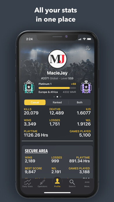 Emulate iPhone app R6Stats using MyAndroid Emulate iPhone app R6Stats using MyAndroid